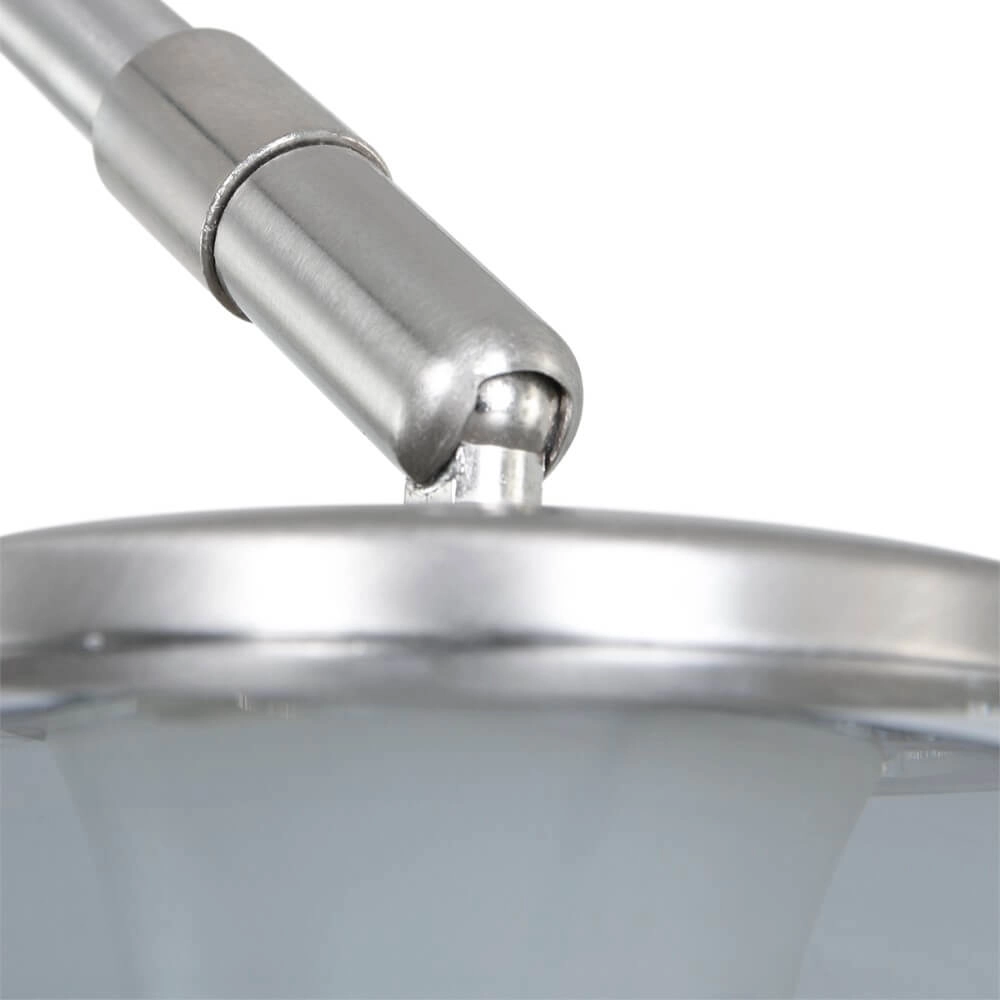 Booglamp Gramineus staal met smoke glas Steinhauer 8712746116496