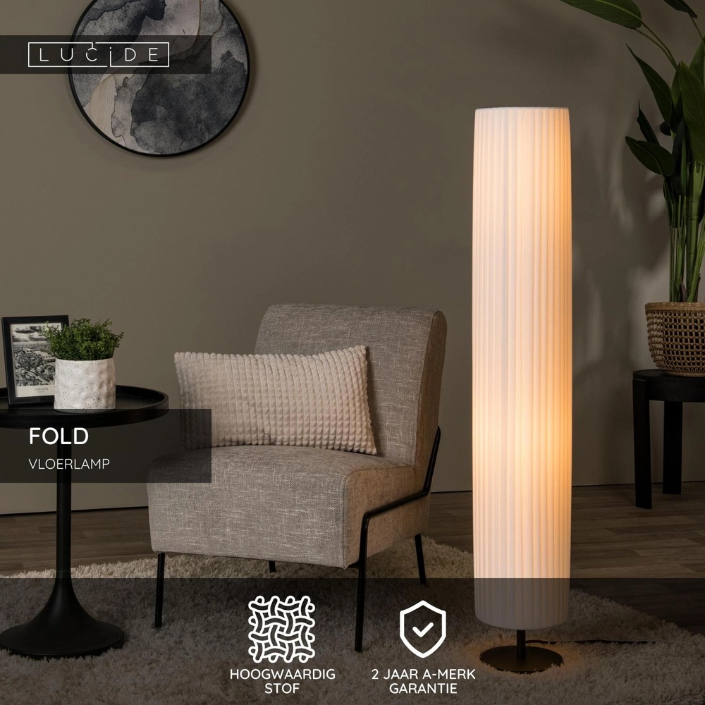Design vloerlamp Fold Ø 20cm x 120cm Lucide 5411212212122