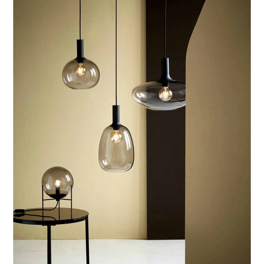 Glazen hanglamp Alton bol Ø 25cm smoke glas Nordlux 5701581452688