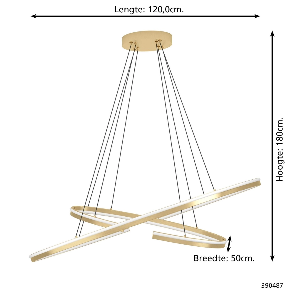 Design hanglamp Bogado goud Stars of Light 9008606357949