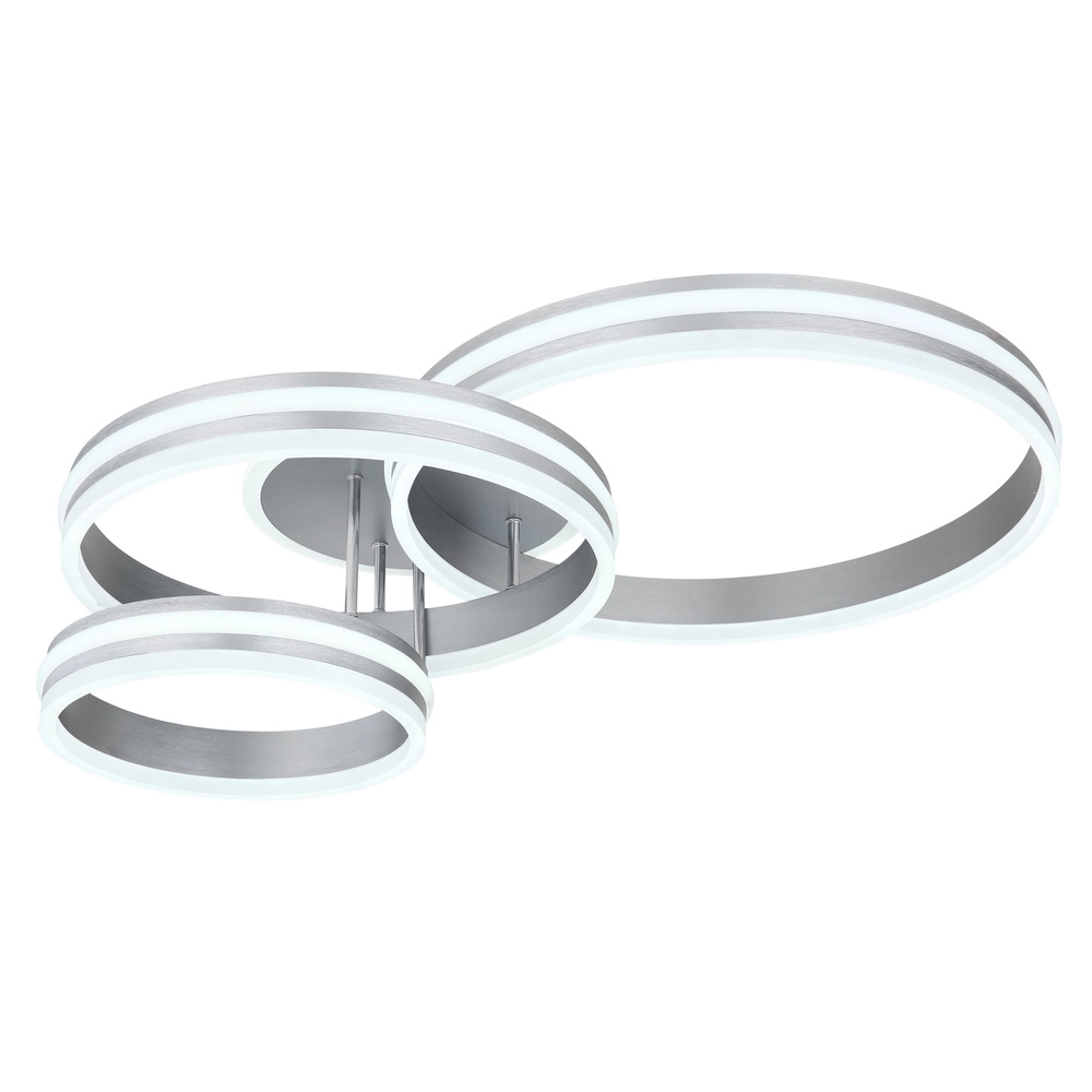 Plafondlamp Rubio grijs 3 ringen Globo 9007371425914