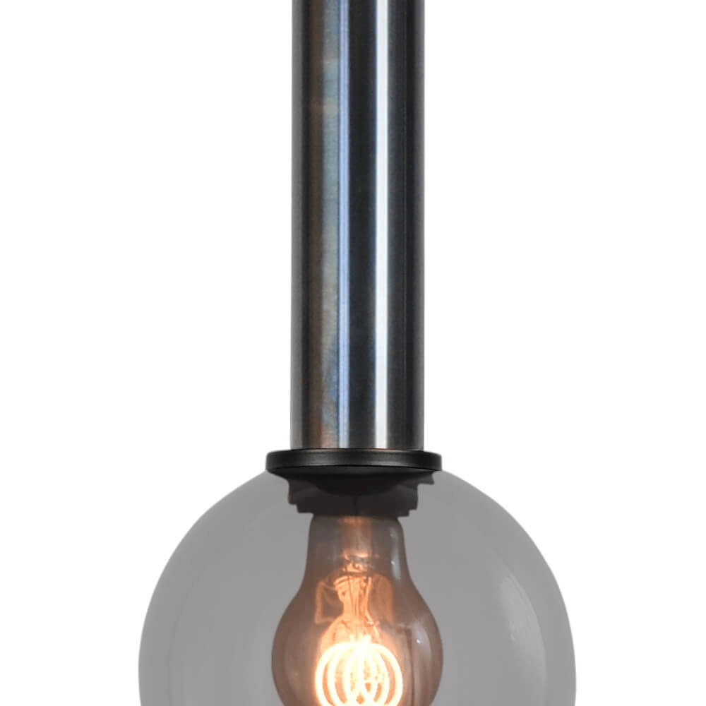 Hanglamp Ø 15cm Bella 2 Dappled oil met smoke glas Masterlight 8718121334196