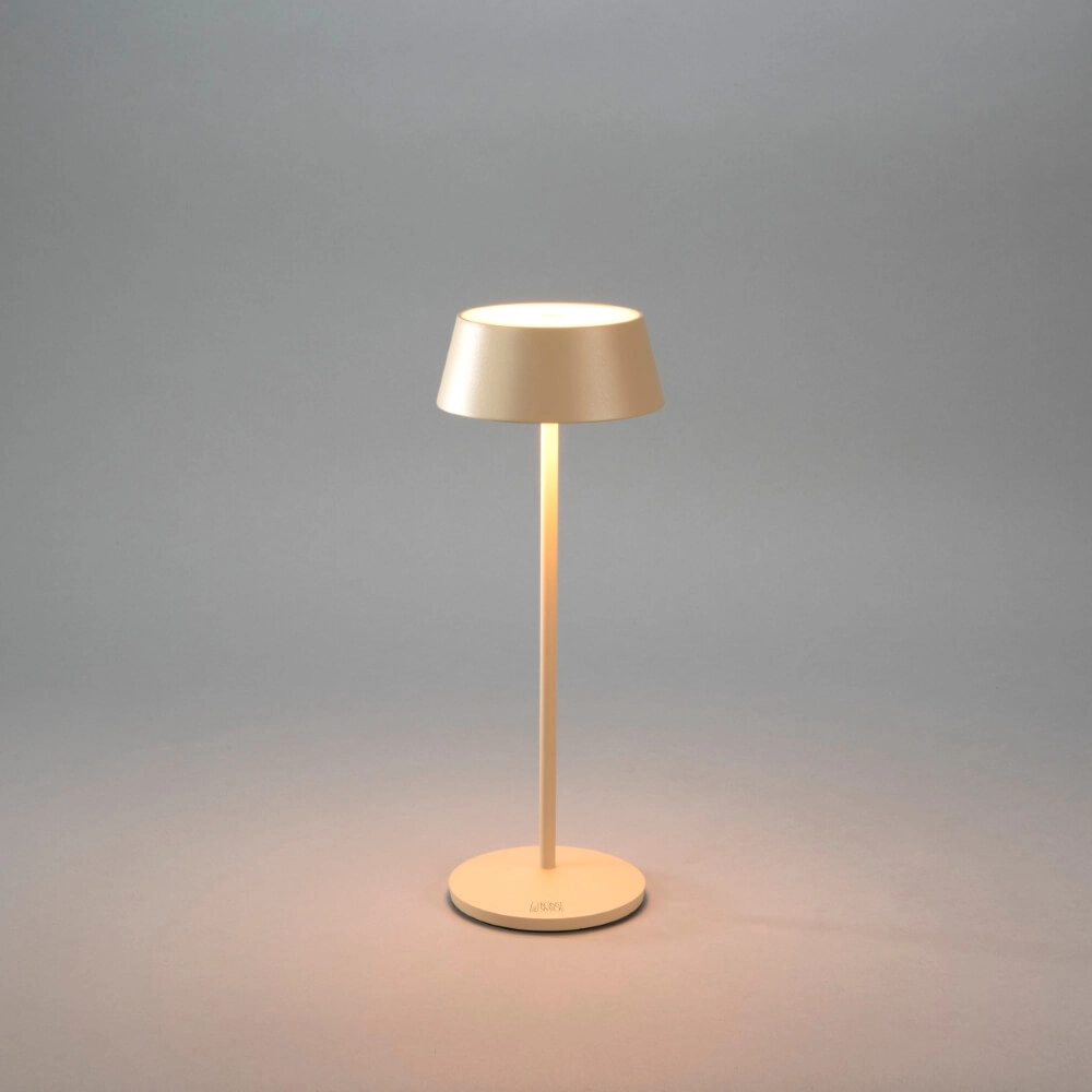 Oplaadbare tafellamp Menton zand bruin KonstSmide 7318307839333