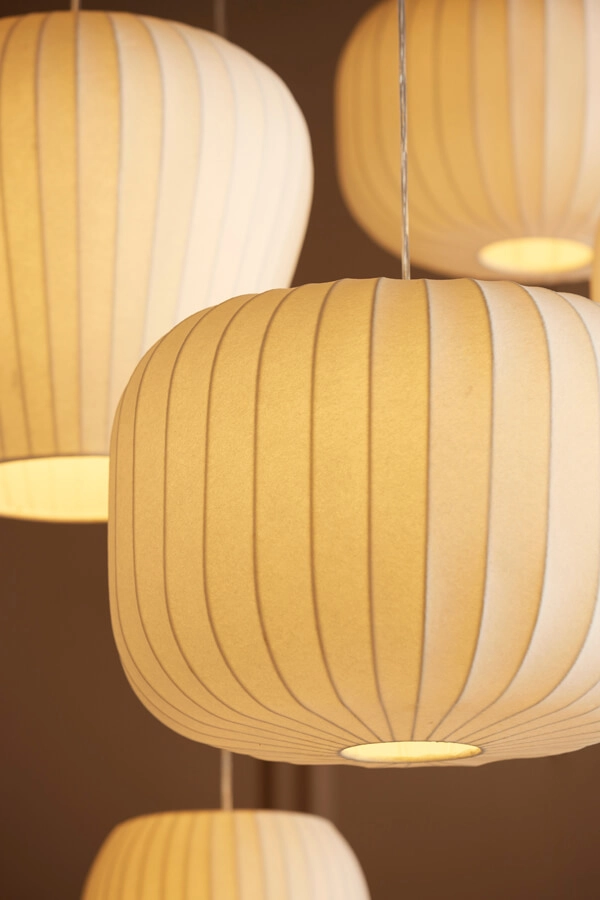 Japandi hanglamp Lexa wit Ø 35cm Light & Living 8717807638382