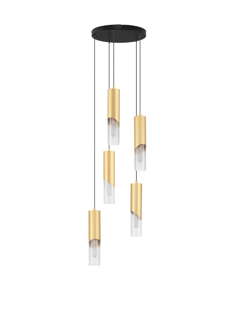 Design hanglamp Modesto Ø 33cm goud 5-lichts
