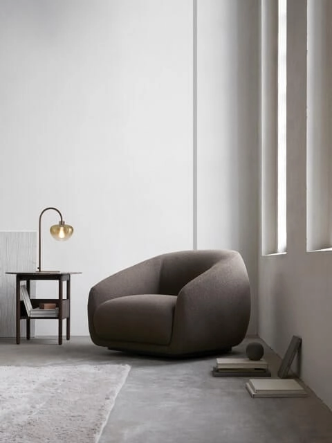 Tafellamp Genua bruin met goud glas 61cm Masterlight 8718121357355