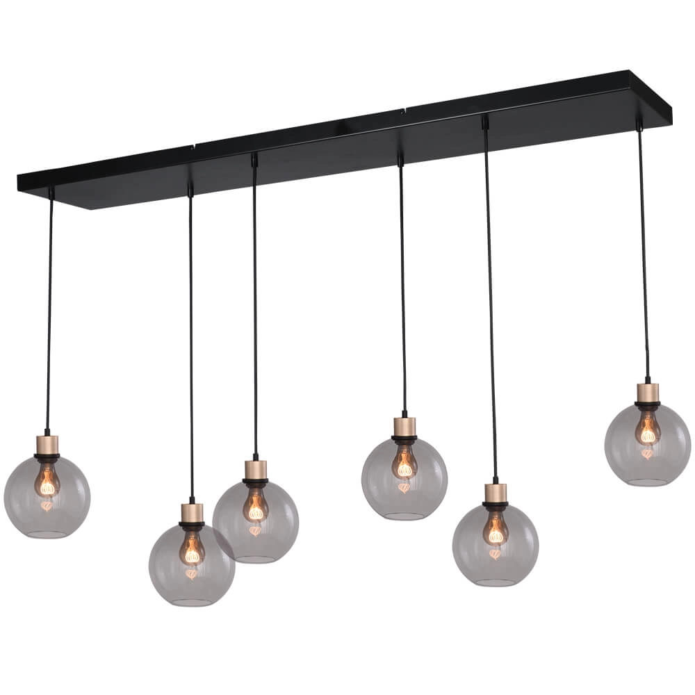 Hanglamp Lazise 6x Ø 20cm goud