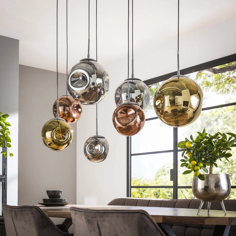 7-lichts hanglamp Stellar gekleurde bollen Lyora 8716803511682