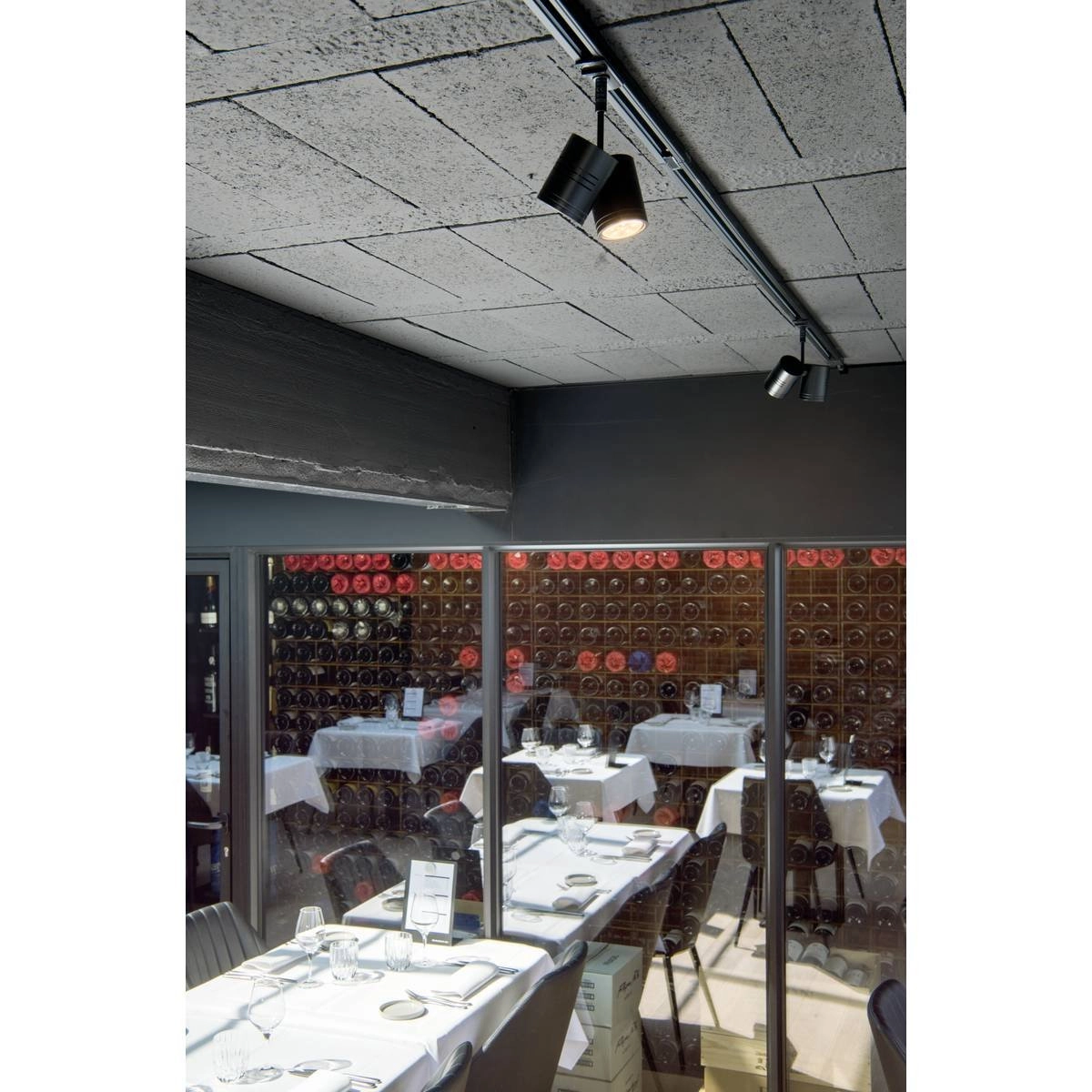 Railspot dubbel Bima 2 1-fase zwart SLV 4024163144759