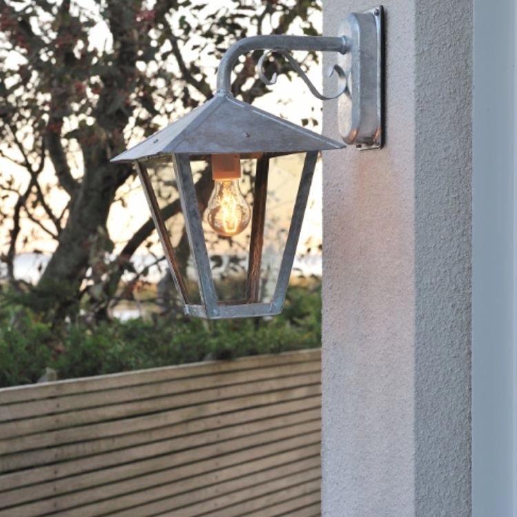 Landelijke buitenlamp Benu Down zinkgrijs KonstSmide 7318304353207