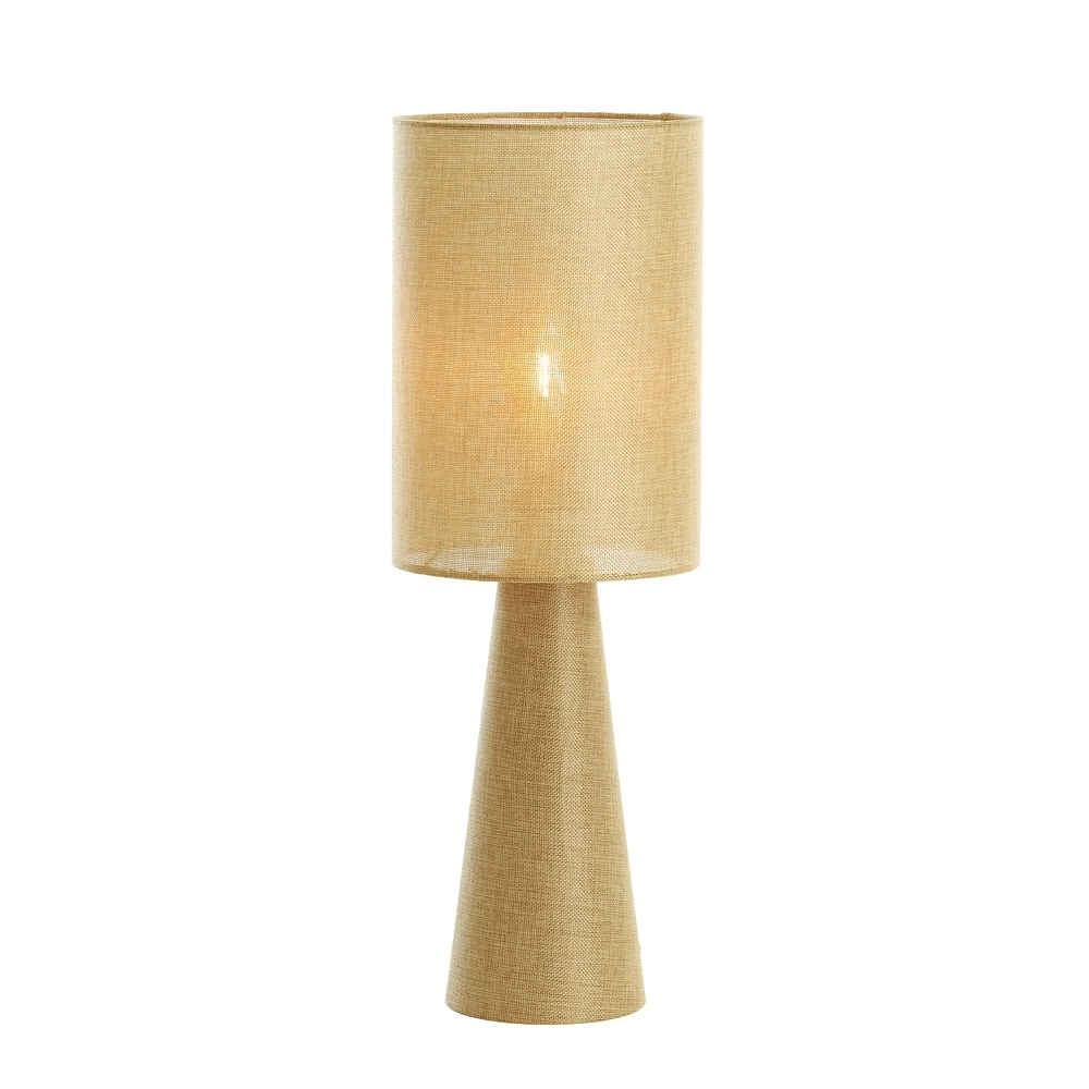 Boucle schemerlamp Micky 58cm - olijfgroen Light & Living 8717807761141