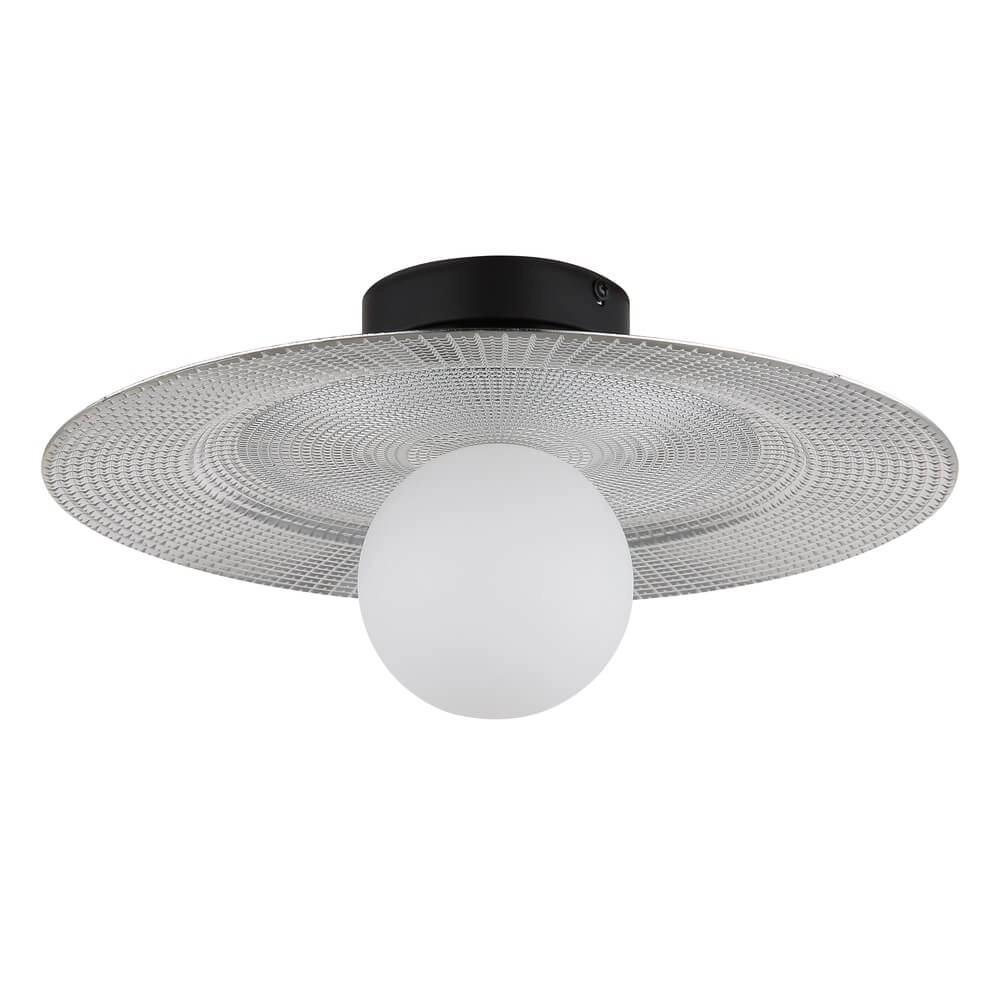 Zwarte plafondlamp Riga Ø 33cm Globo 9007371453023