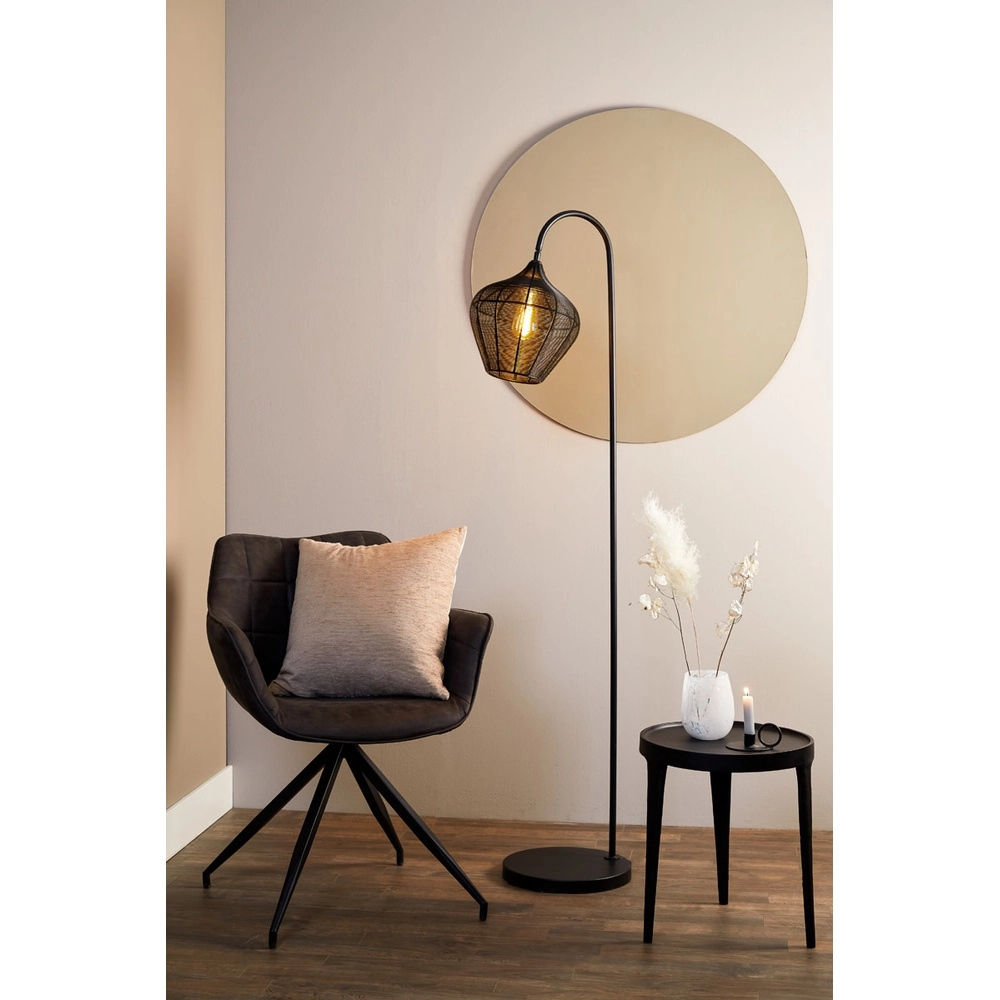Vloerlamp Alvaro zwart Light & Living 8717807602635
