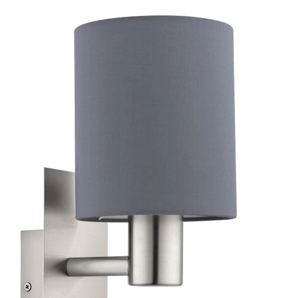 Schemerlamp Pasteri grijs met leeslampje Eglo 9002759964795