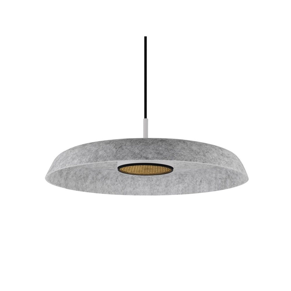 Vilt kap Grip! Flat Ø 50 x 6,2cm grijs SLV 4024163316200