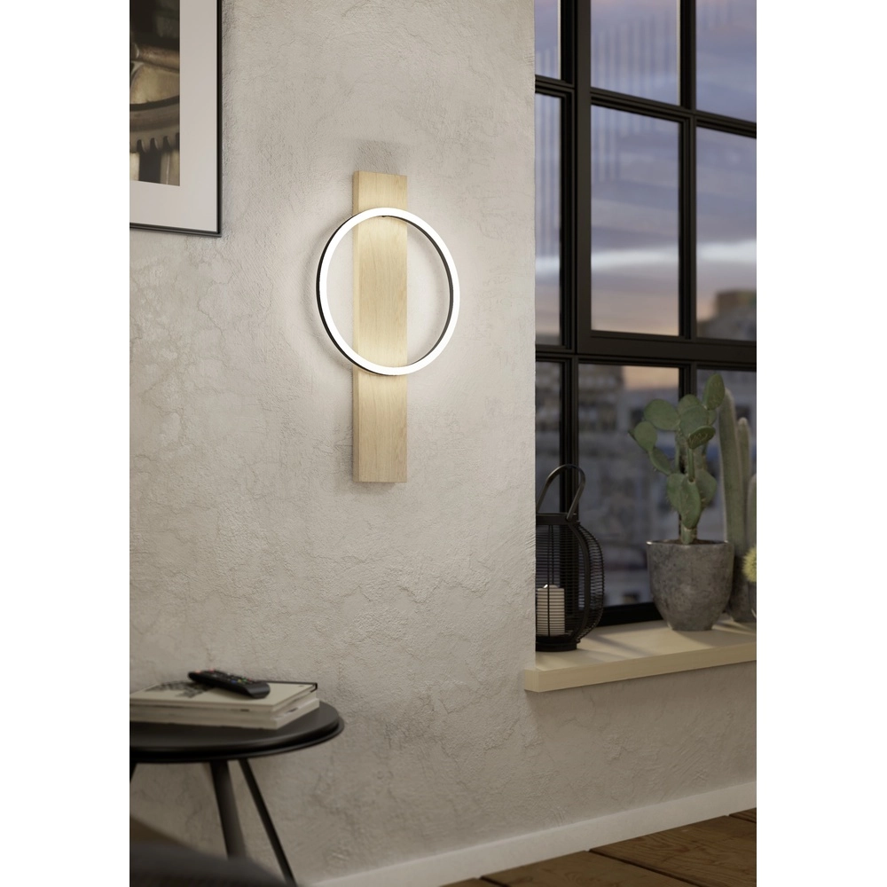 Wandlamp Boyal led - met houtlook Eglo 9008606327225