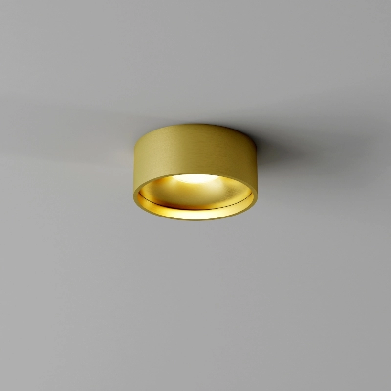 Badkamer plafondlamp Oran Ø 12cm - Geborsteld Goud