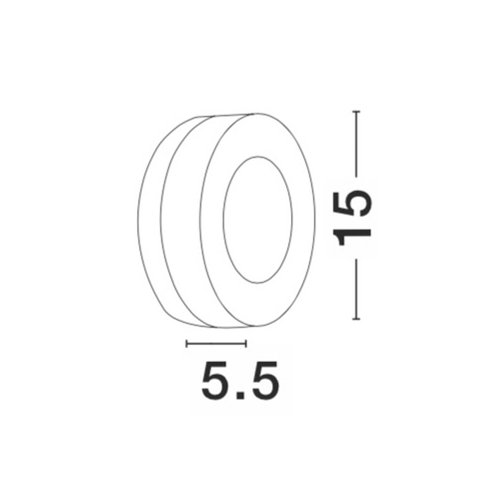 Ronde wandlamp Tune zwart Lyora 5212017417046
