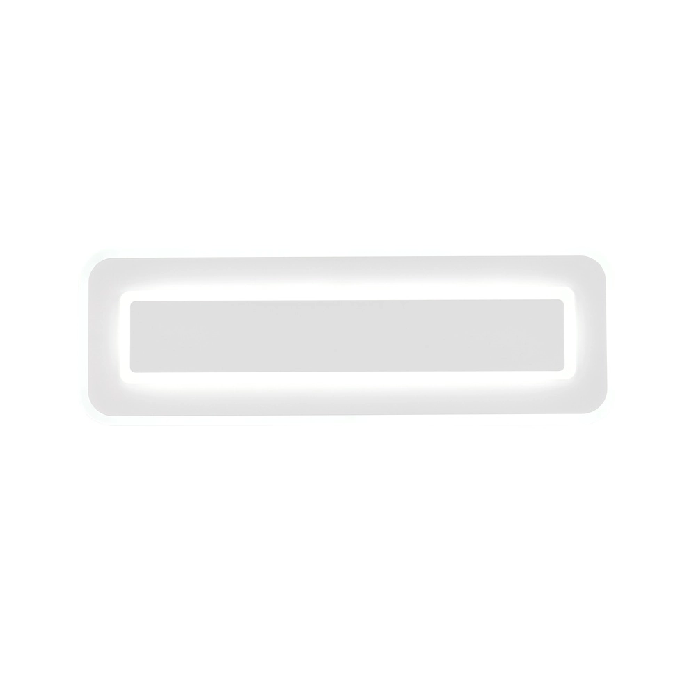 Moderne plafondlamp Riva wit 60cm Trio 4017807682915