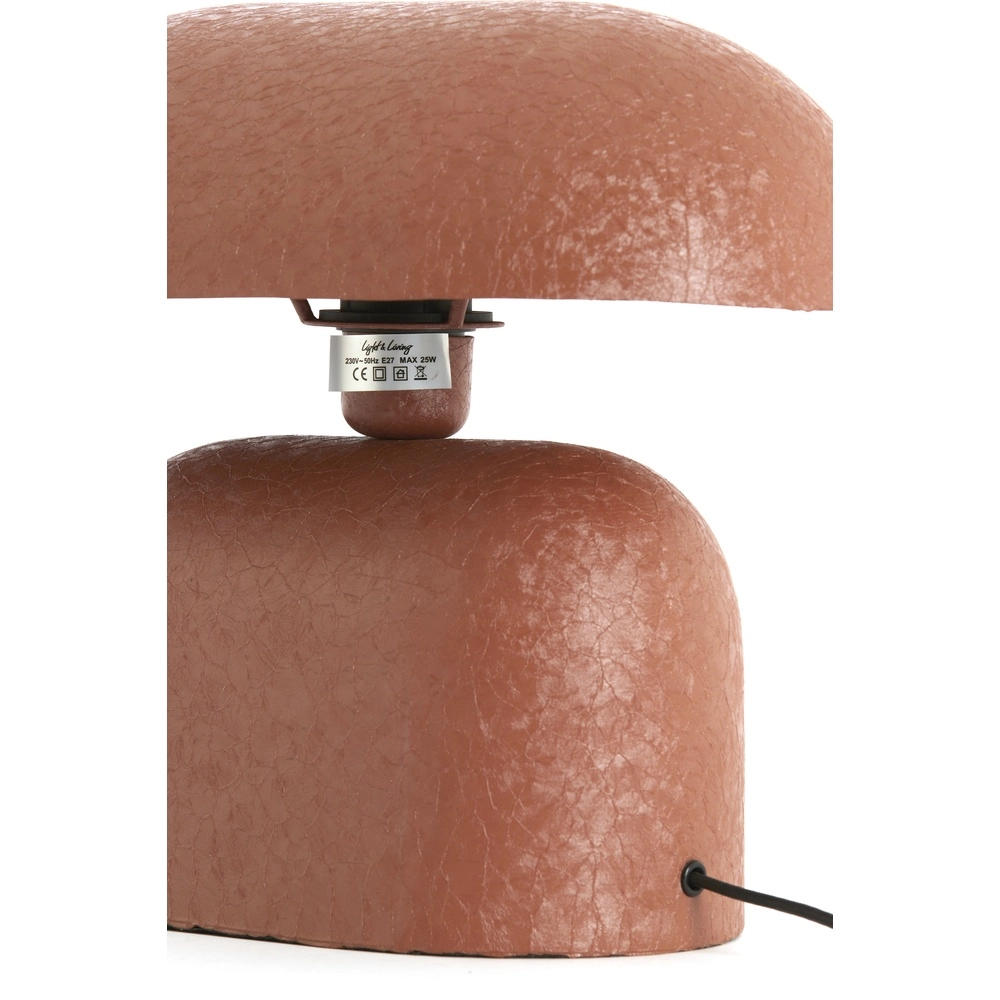 Schemerlamp Todd ovaal - mat donker oranje Light & Living 8717807818913