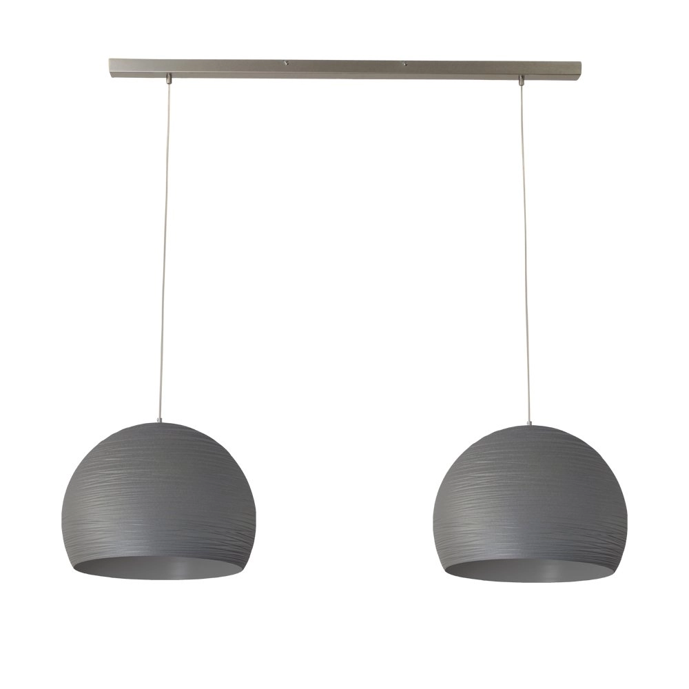 Betongrijze eetkamerlamp Concepto 2x40 Betongrijze eetkamerlamp Concepto 2x40