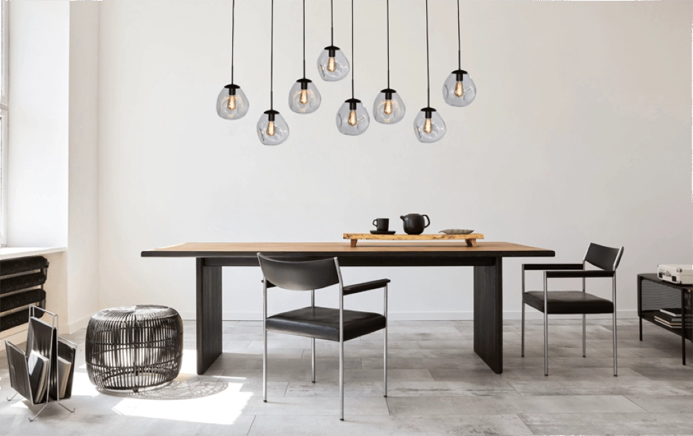 Hanglamp Lava 8x helder glas Ø 24cm Masterlight 8718121286303