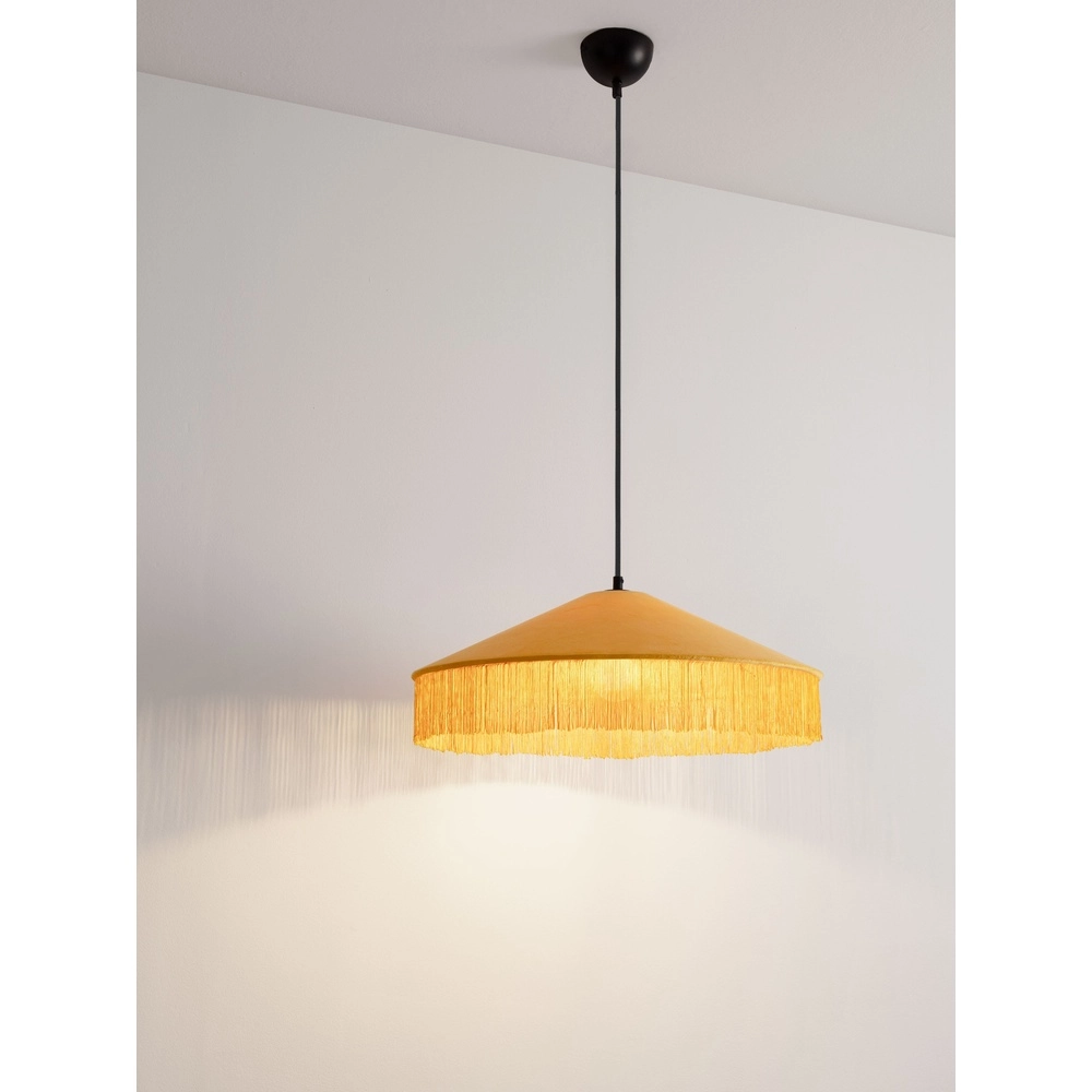 Tiffany hanglamp Velvy geel