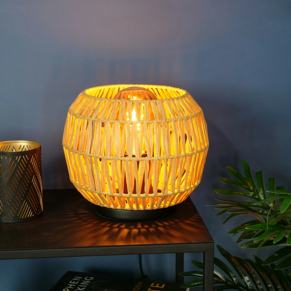 Rotan tafellamp Sheldon Ø 21cm Eglo 9008606359806