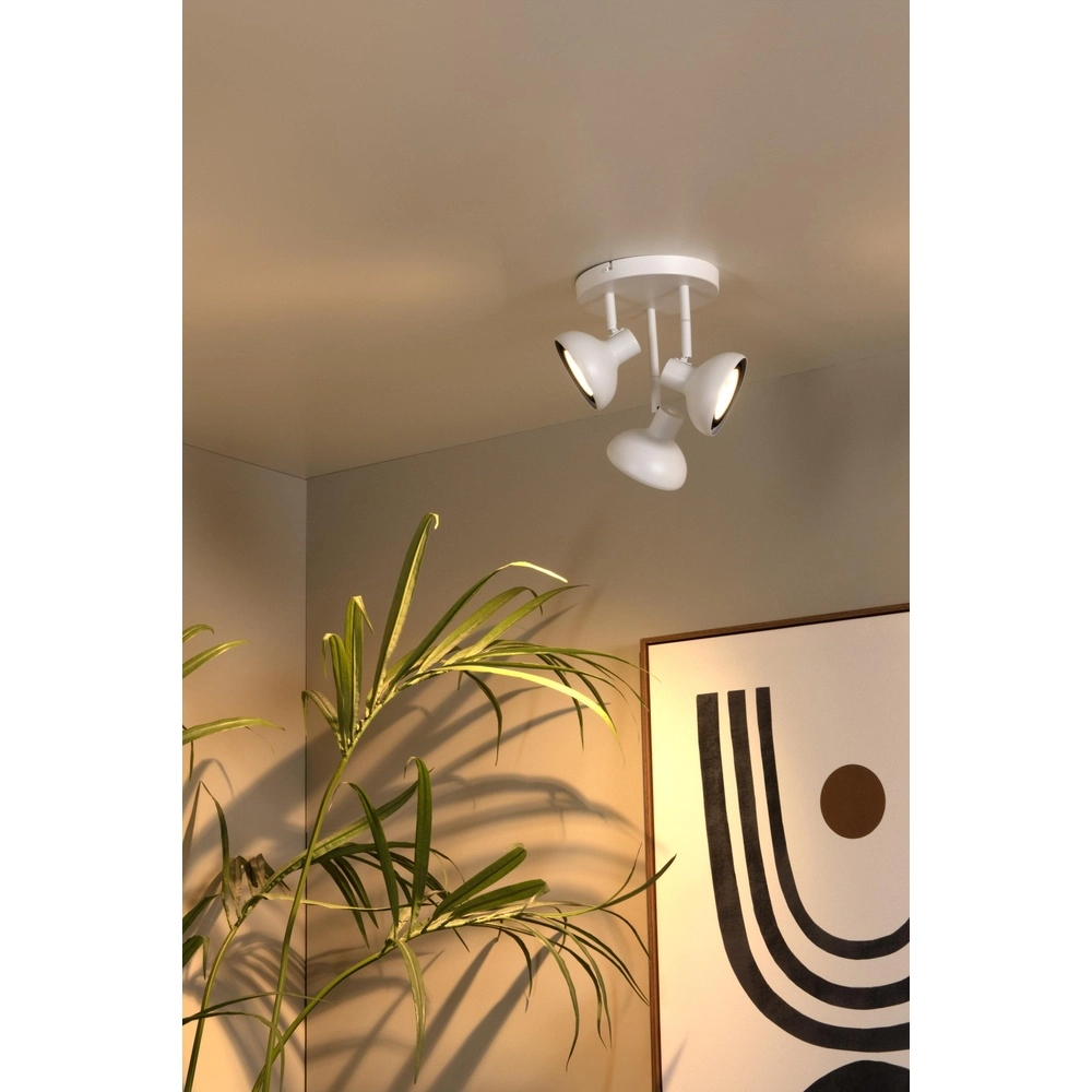 Plafondlamp 3-lichts Sensas wit design GU10 ES111 Lucide 5411212303264