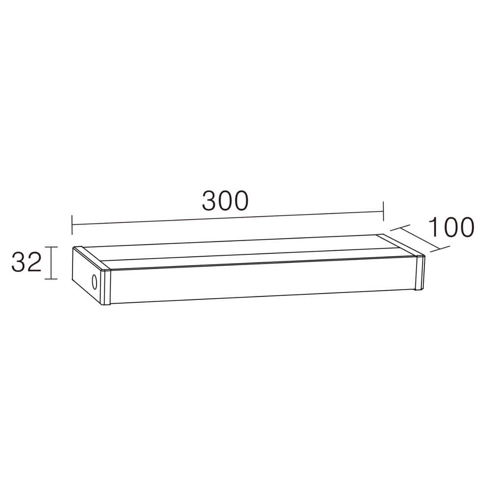 Led muurlamp Wollas 60cm - 22 watt - wit Lyora 4255805301074