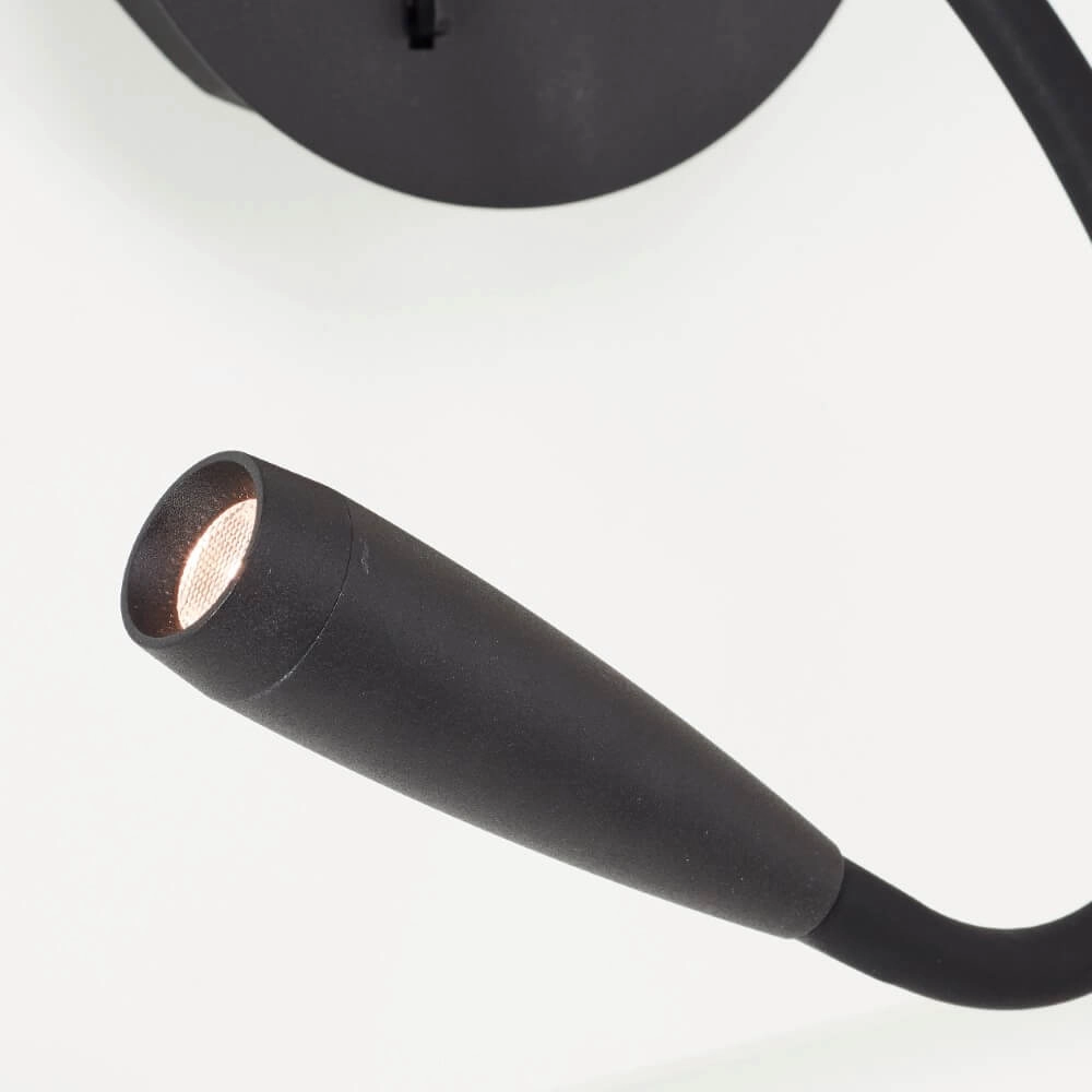 Flexibele wandlamp Jutta zwart Brilliant 4004353425820
