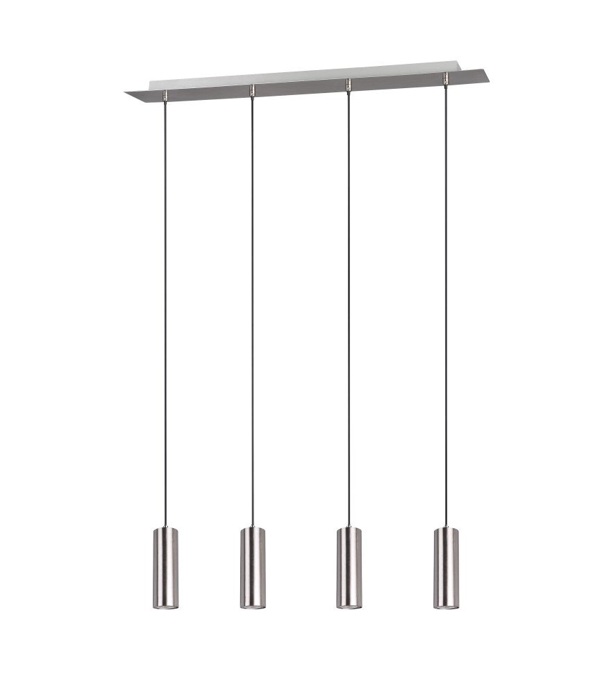 Hanglamp Marley 4-lichts nikkel mat Trio 4017807408775