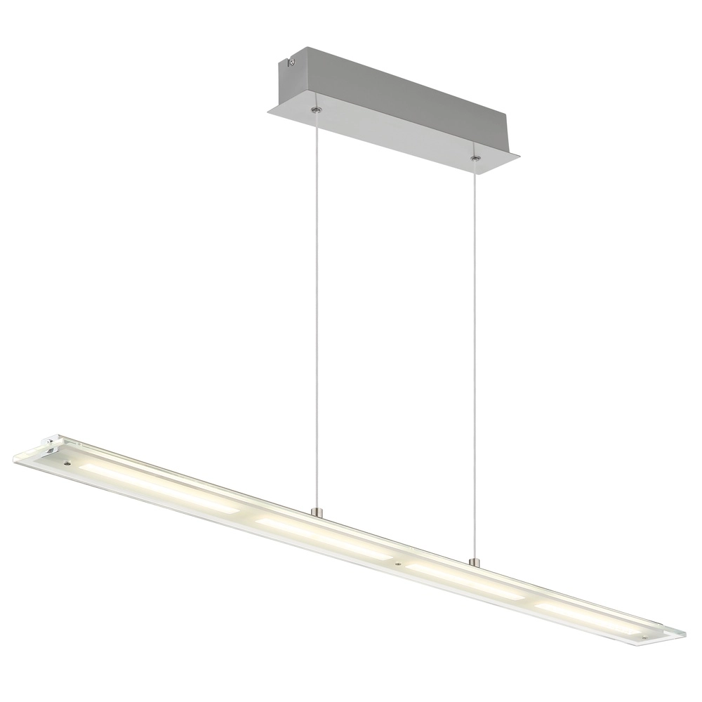 Hanglamp Novak nikkel 115cm