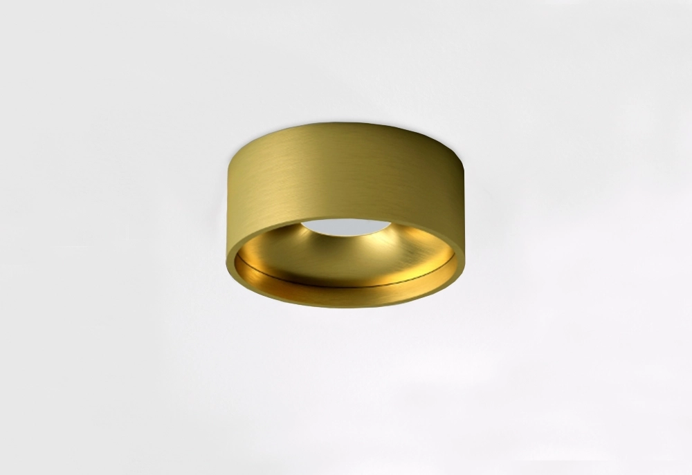 Badkamer plafondlamp Oran Ø 12cm - Geborsteld Goud Artdelight 8720701103887