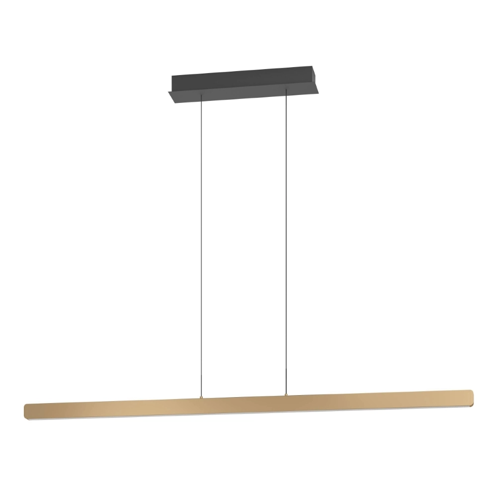 Strakke hanglamp Ciggiano goud