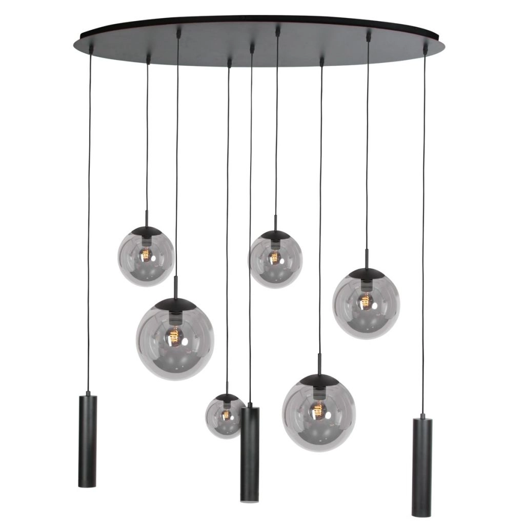 Design hanglamp Bollique 9-lichts zwart Steinhauer 8712746187670