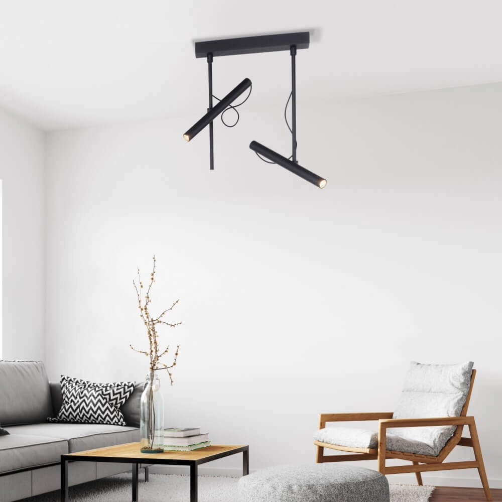 Design plafonlamp Pure Tutua zwart Paul Neuhaus 4012248365533