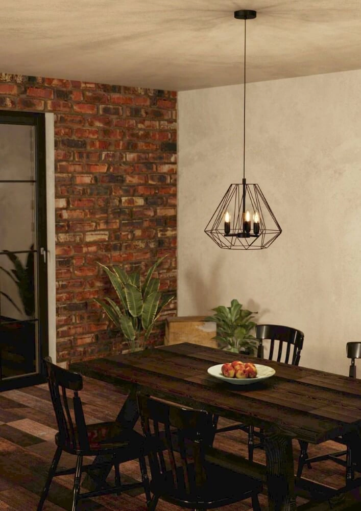 Zwarte draadlamp Tarle Ø 44,5 Eglo 9002759438456