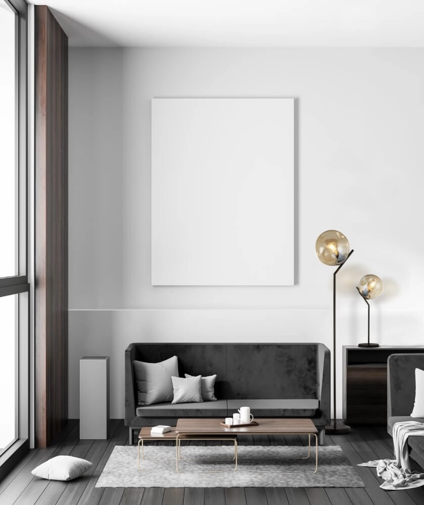 Zwarte tafellamp Punch design Searchlight 5053423251349