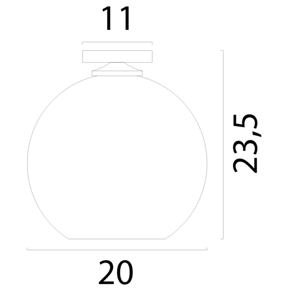 Plafondlamp Corda rotan Ø 20cm Masterlight 8718121341736