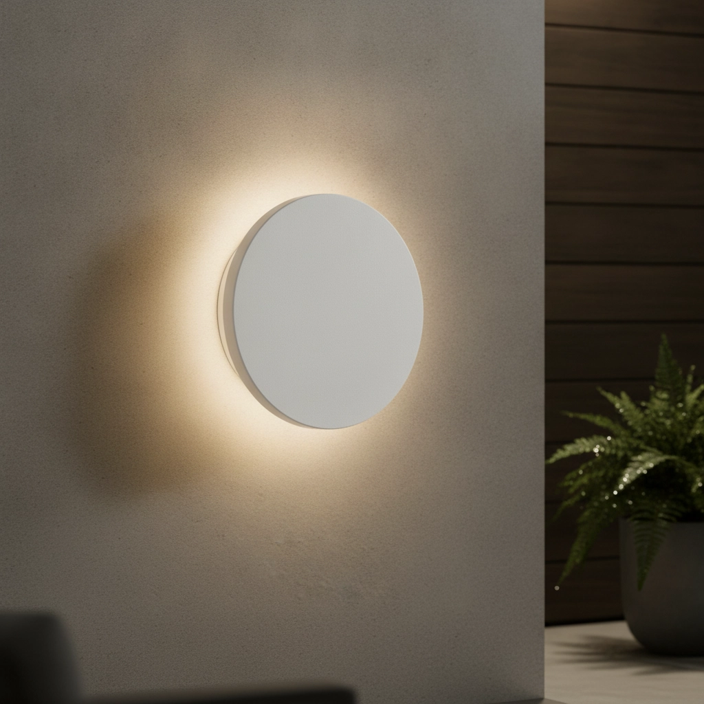 Witte wandlamp Tower design