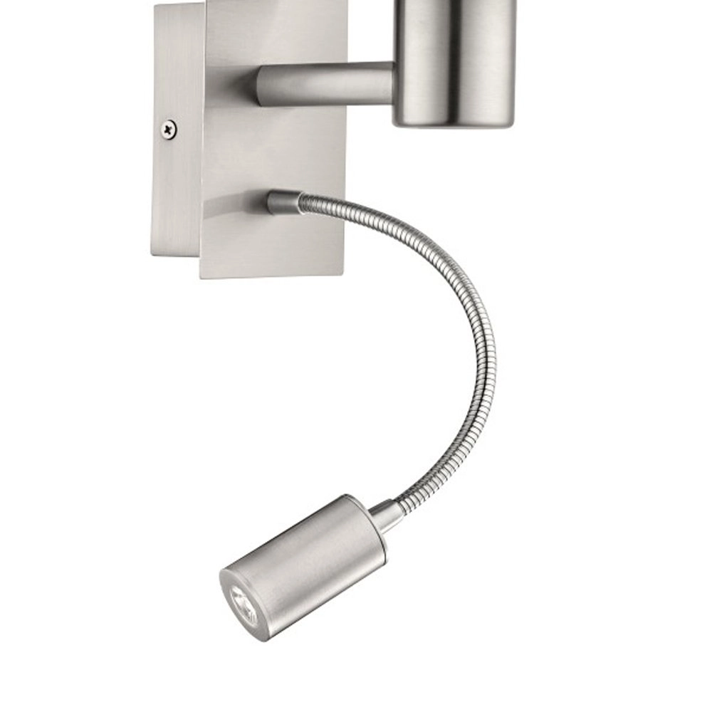 Wandlamp Pasteri taupe kap met leeslampje Eglo 9002759964788