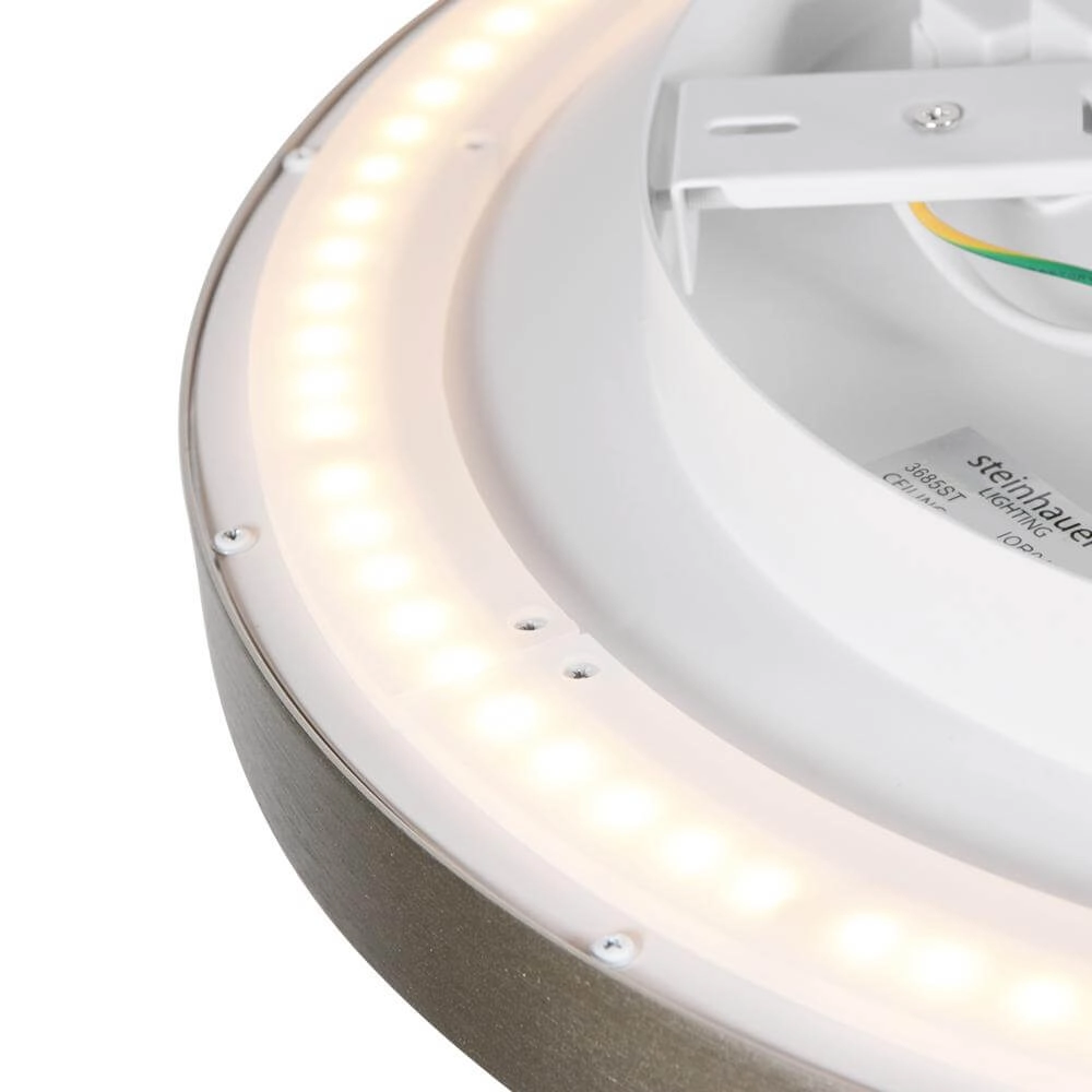 Strakke plafondlamp Flady metaal Ø 40cm Steinhauer 8712746176223