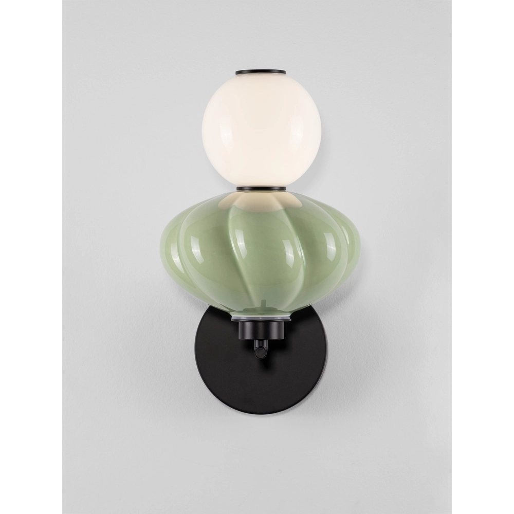 Wandlamp Oneta wit - groen Lyora 5212017473974