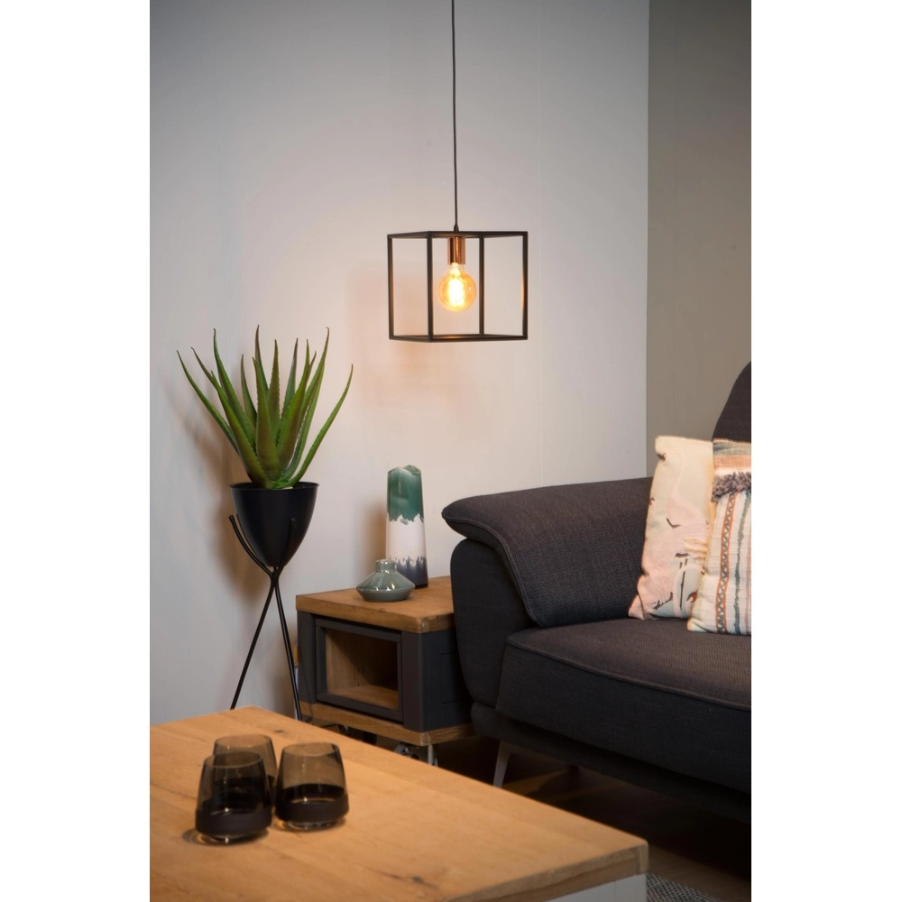 Hanglamp Arthur zwart Lucide 5411212082749