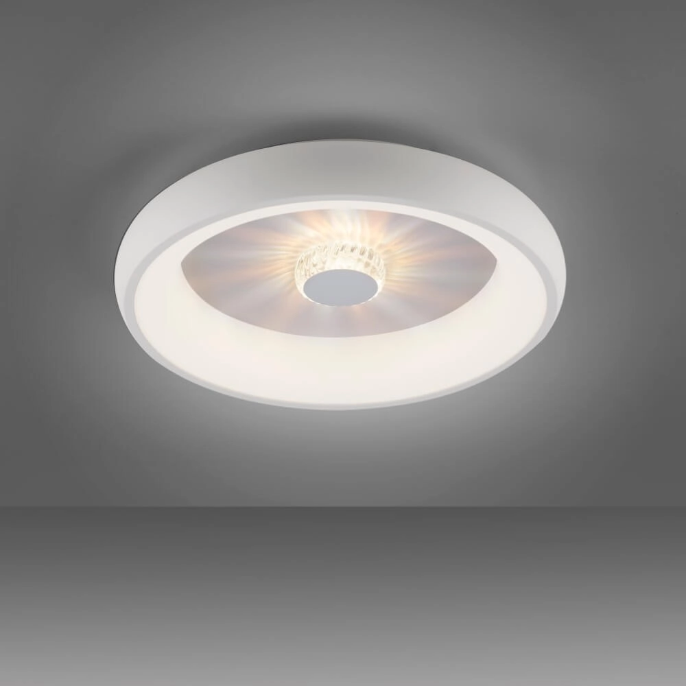 Ronde plafondlamp Vertigo wit Ø 46,5cm Just Light 4043689994709