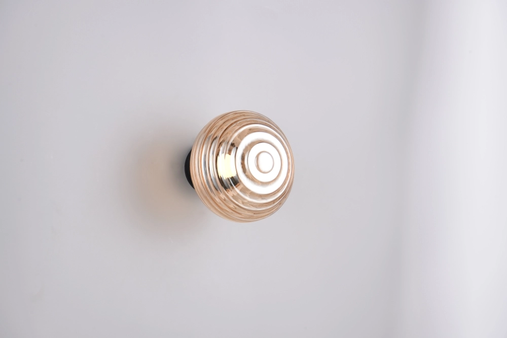 Wandlamp Earl amber glas oplaadbaar Trio 4017807643435