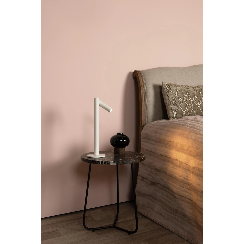 Oplaadbare tafellamp Antrim wit IP54 Lucide 5411212272218