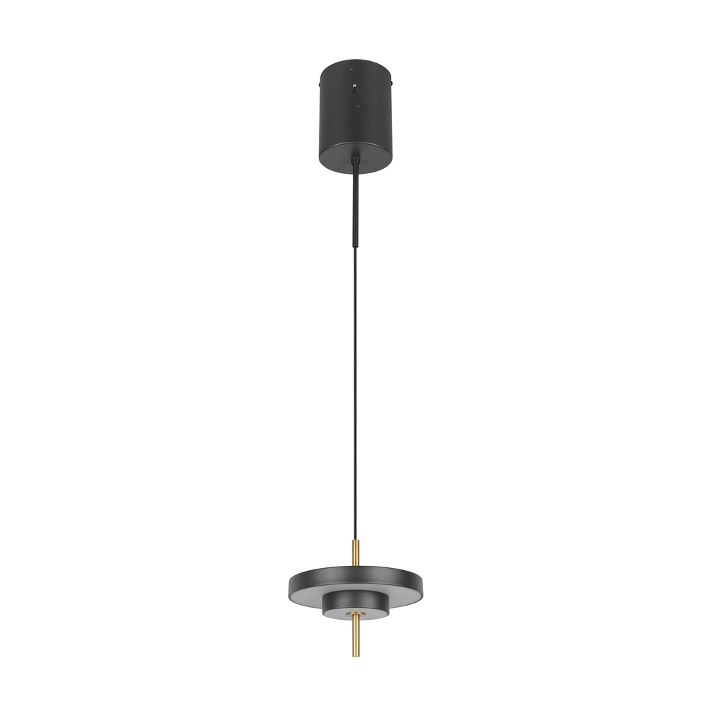 Design hanglamp Keaton zwart met goud Ø 20cm Trio 4017807653304