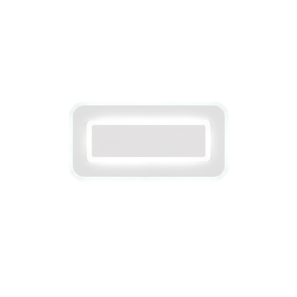 Moderne plafondlamp Riva wit 40cm Trio 4017807682939